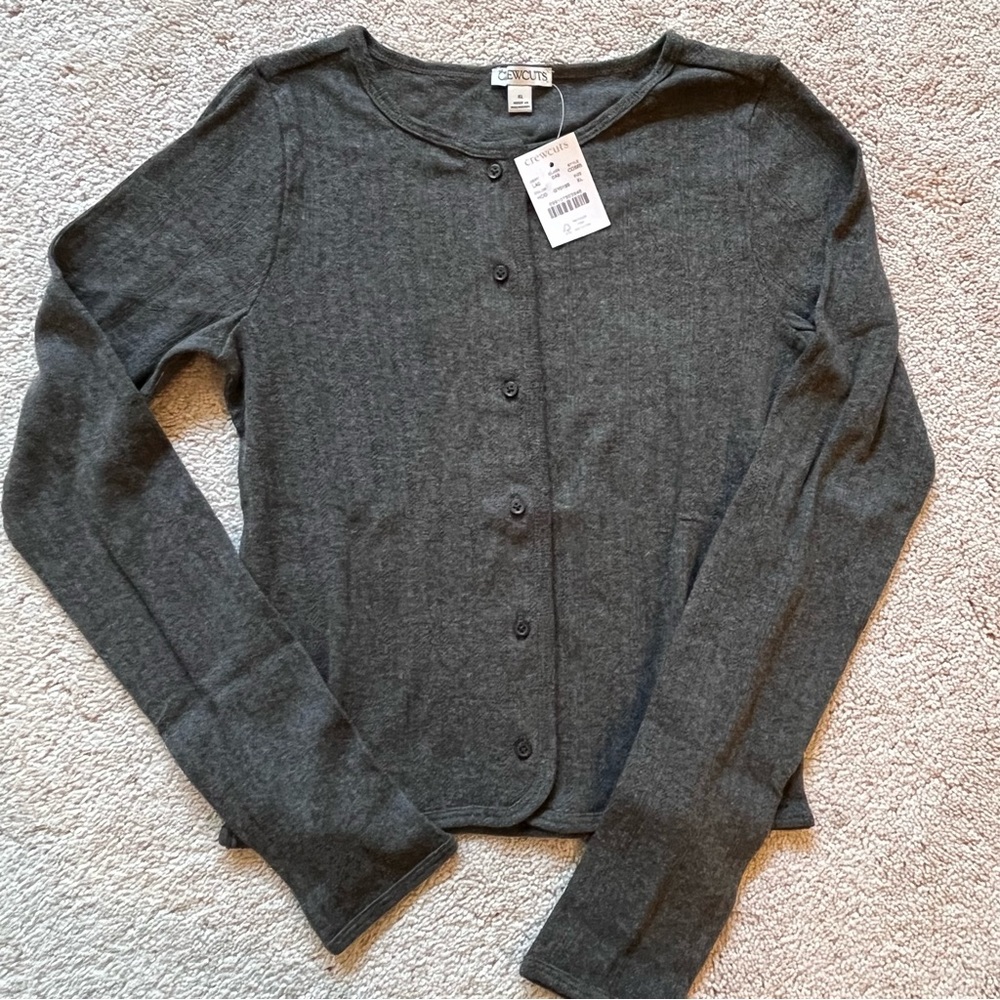 New Crewcuts Gray Cardigan XL
